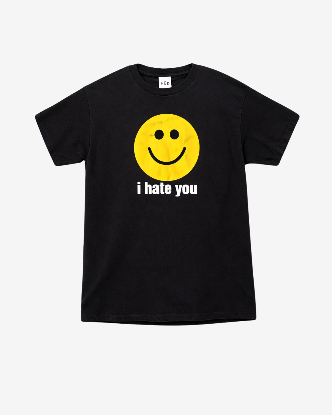 i hate you | smiley vintage • black • HÜD