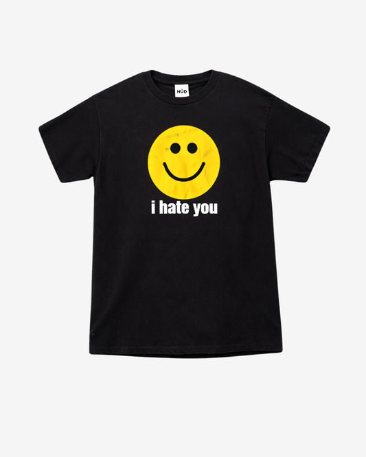 i hate you | smiley vintage • black • HÜD