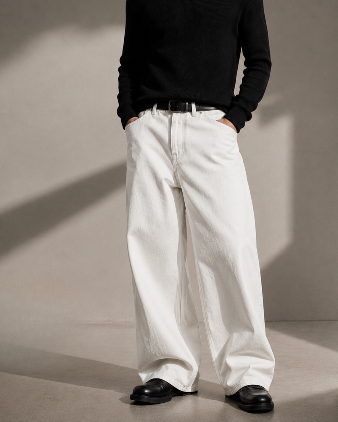 Loose Fit Jeans • white