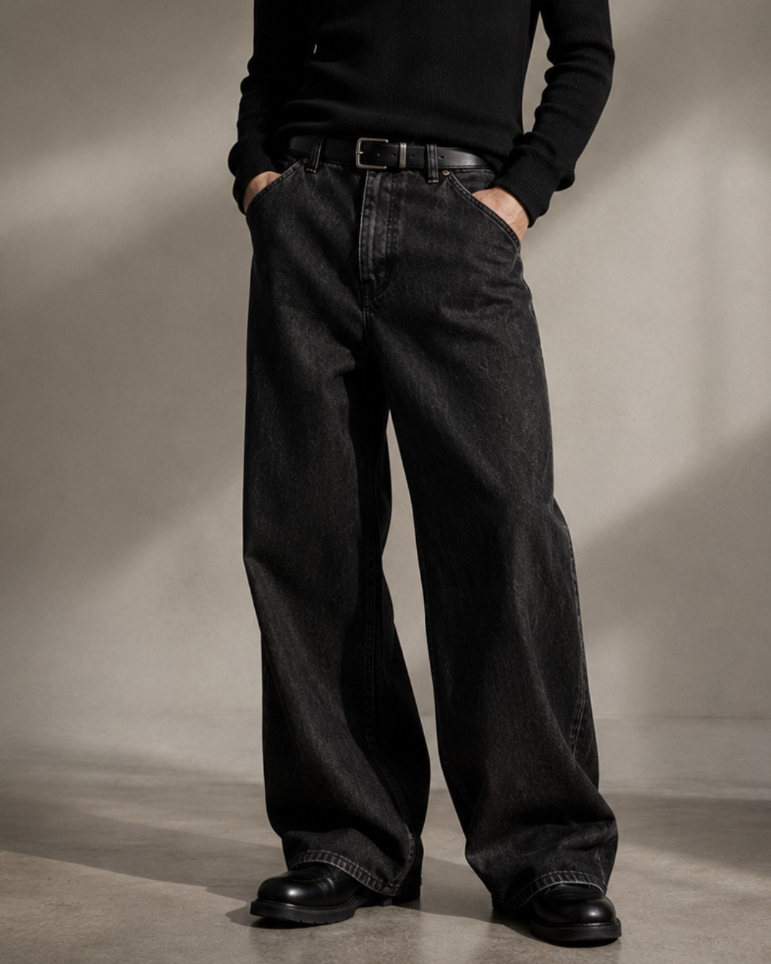 Loose Fit Jeans • black