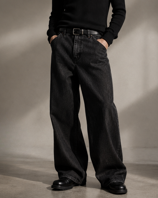 Loose Fit Jeans • black