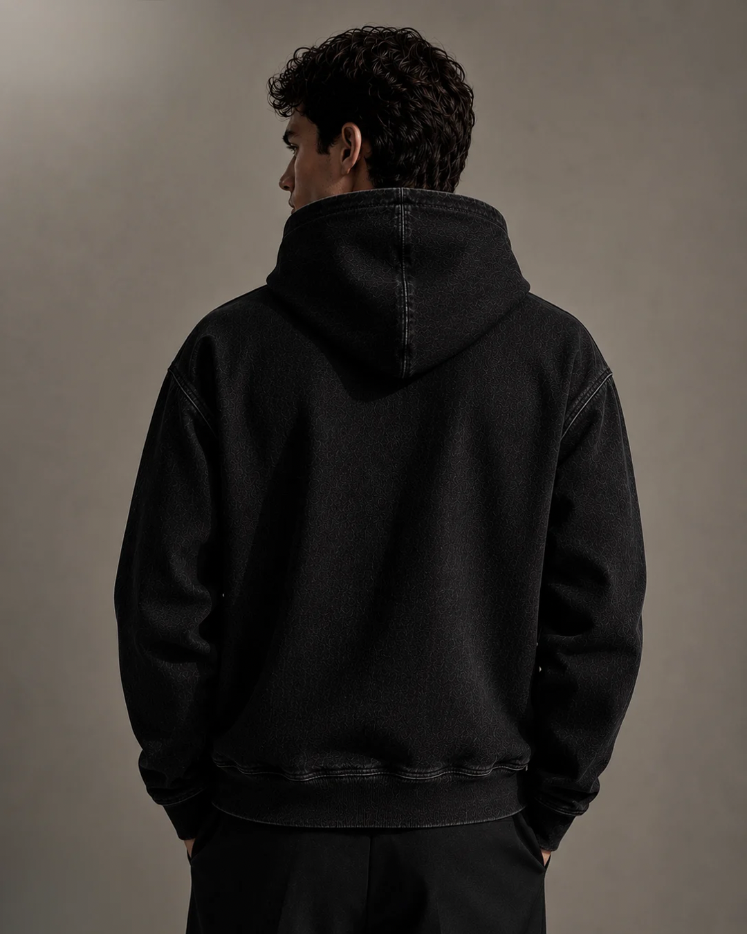 Denim Hoodie • black